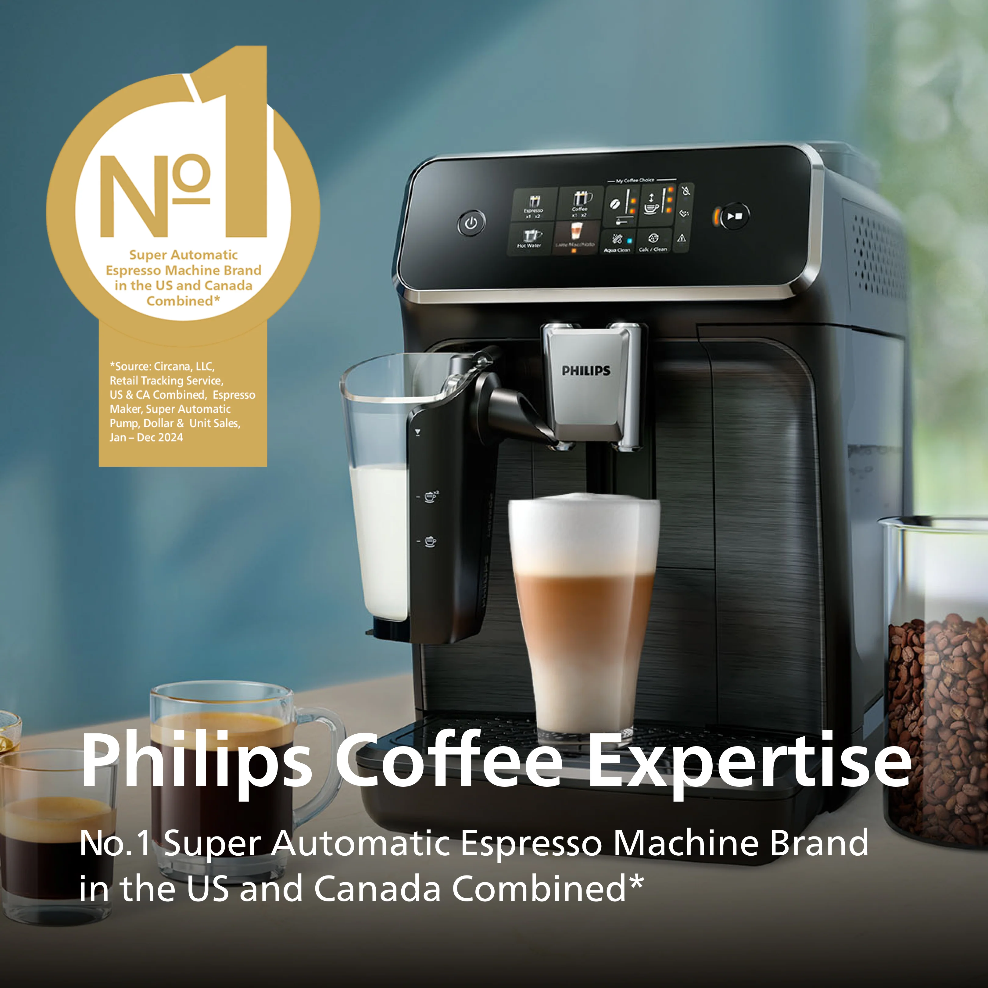 Philips 2300 Fully Automatic Espresso Machine with LatteGo Milk Frother - Image 6