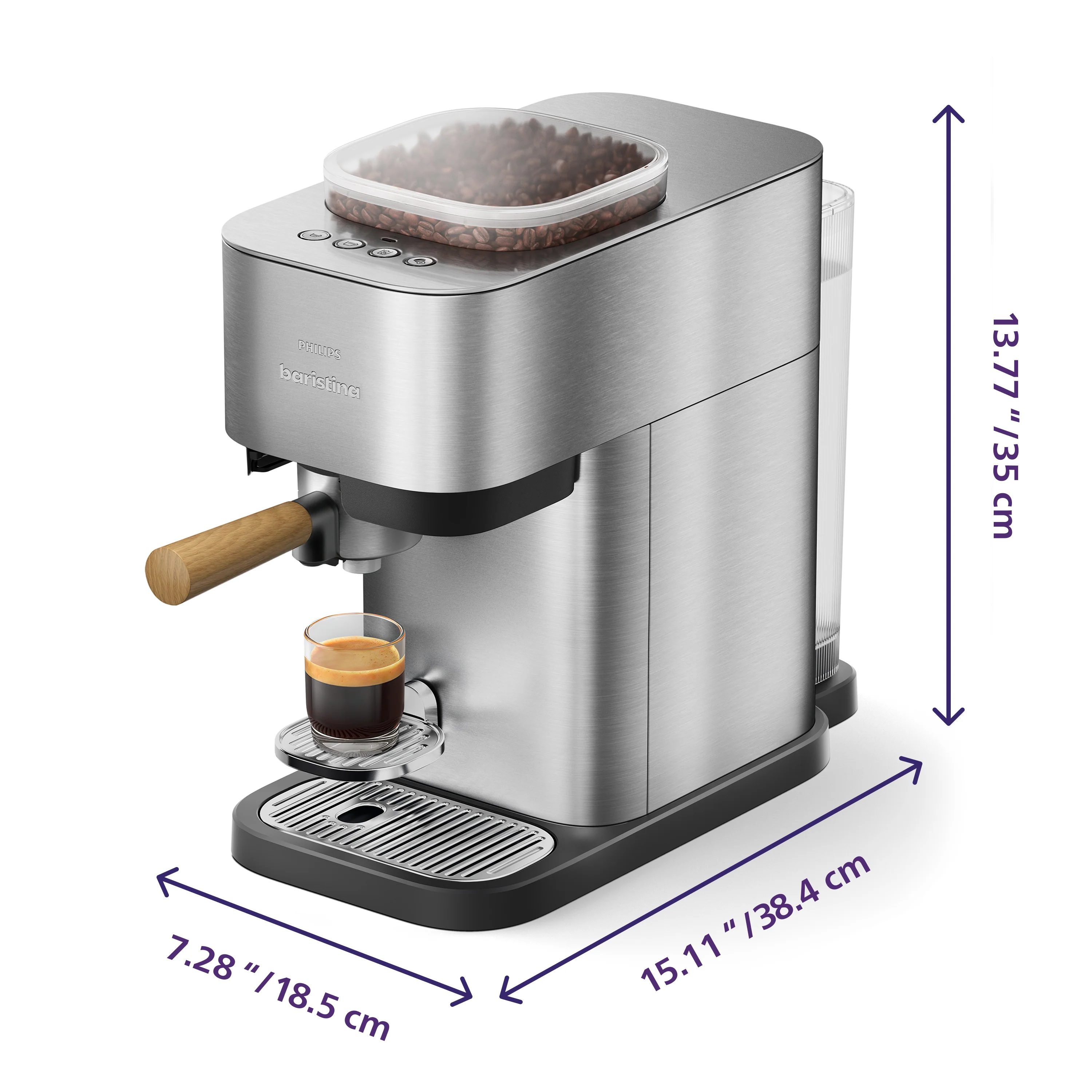Philips Baristina Plus Automatic Espresso Machine, Stainless Steel - Image 10
