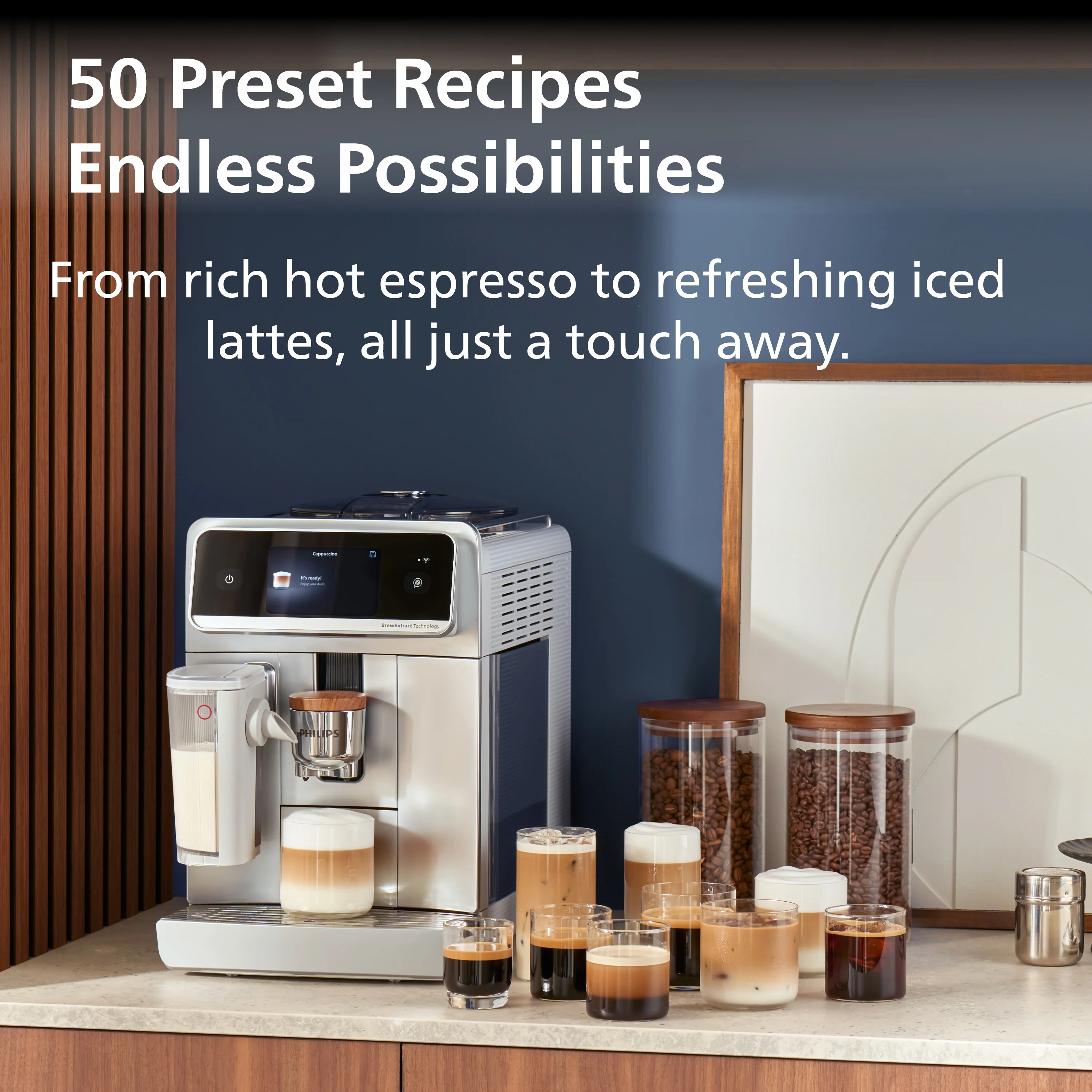 Philips Cafe Aromis 8000 Series Fully Automatic Coffee and Espresso Machine with LatteGo Pro - Image 3